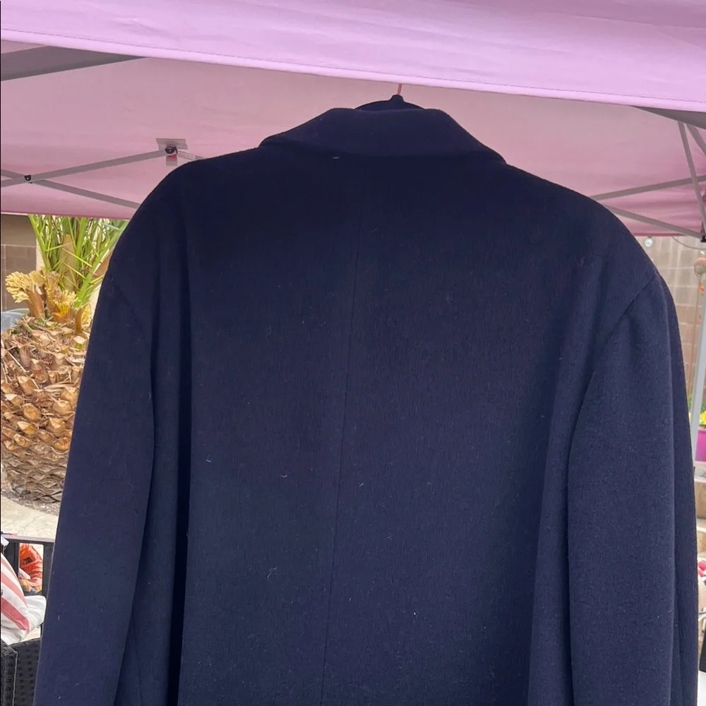 GUCCI Midnight Blue Wool Overcoat Trench